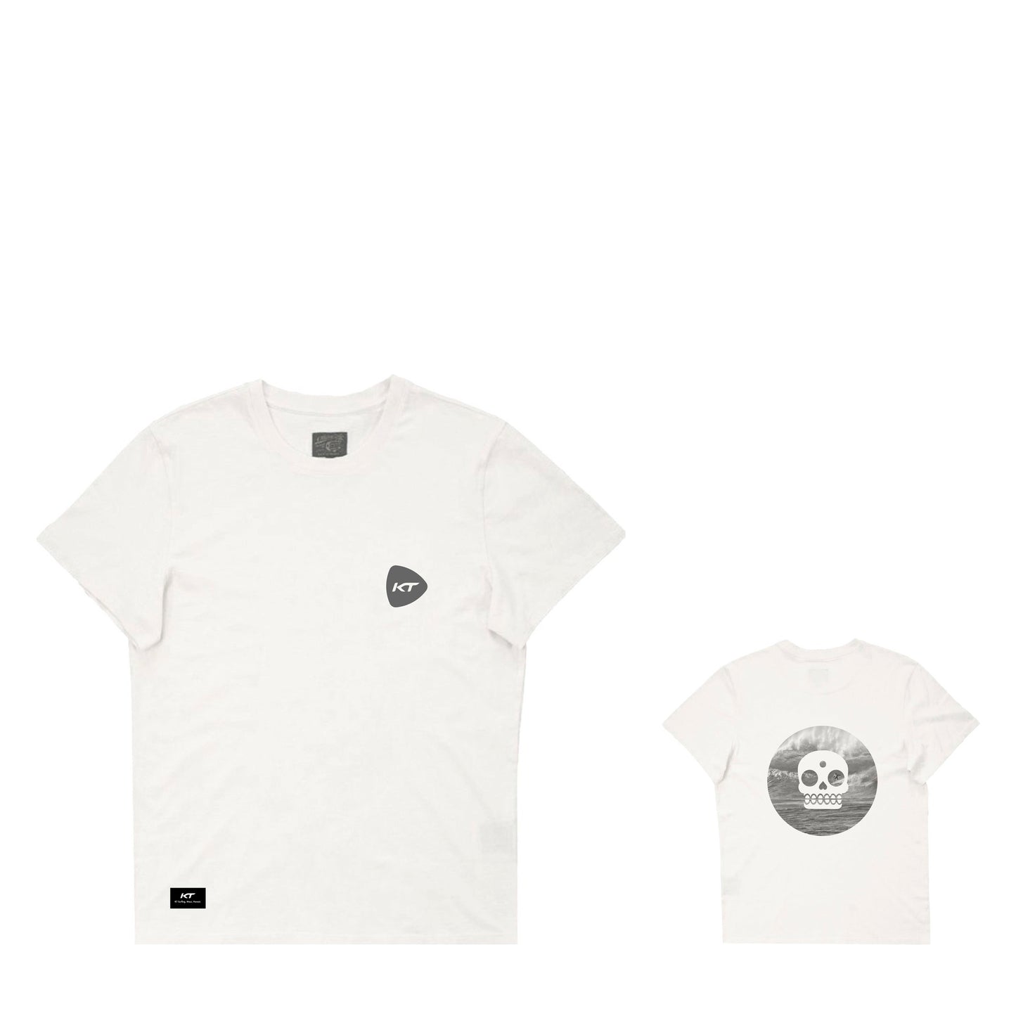 KT T-Shirt Wave Skull White