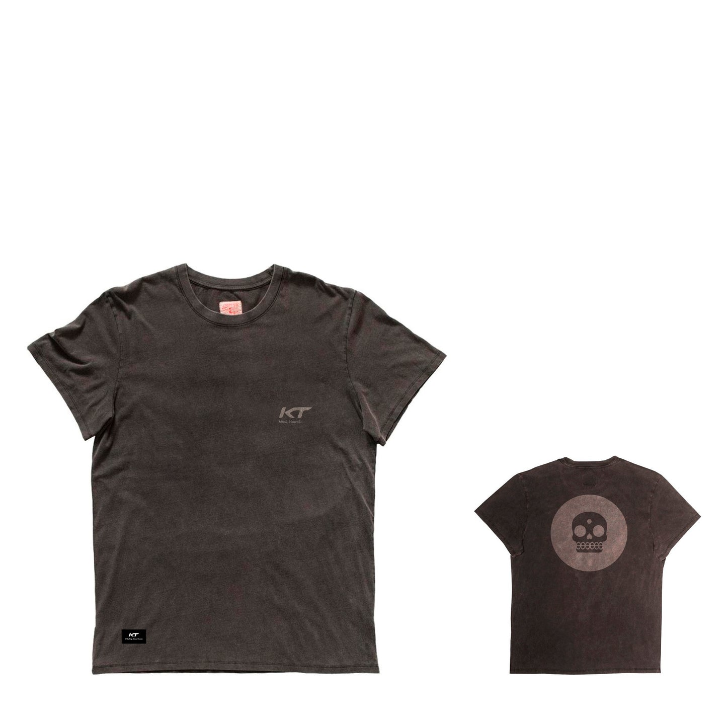 KT T-Shirt Skull Washed Black