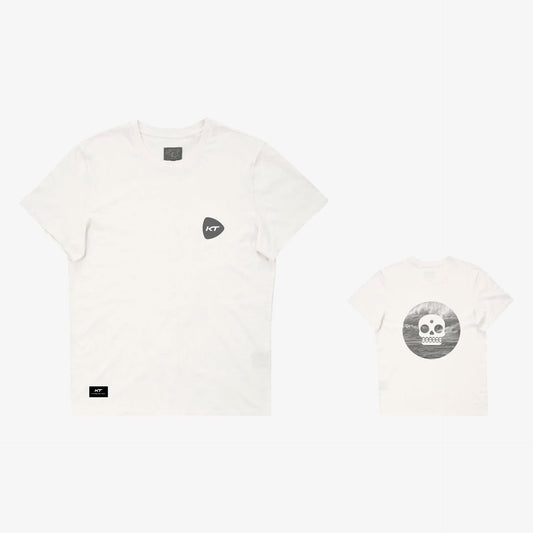 KT T-Shirt Wave Skull White