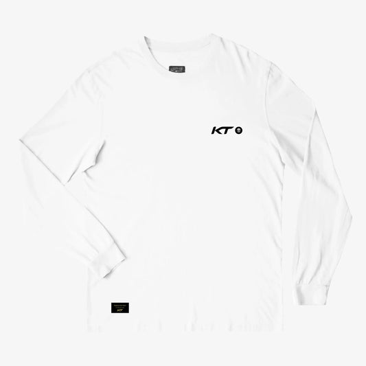 KT Logo Long Sleeve T-Shirt - White